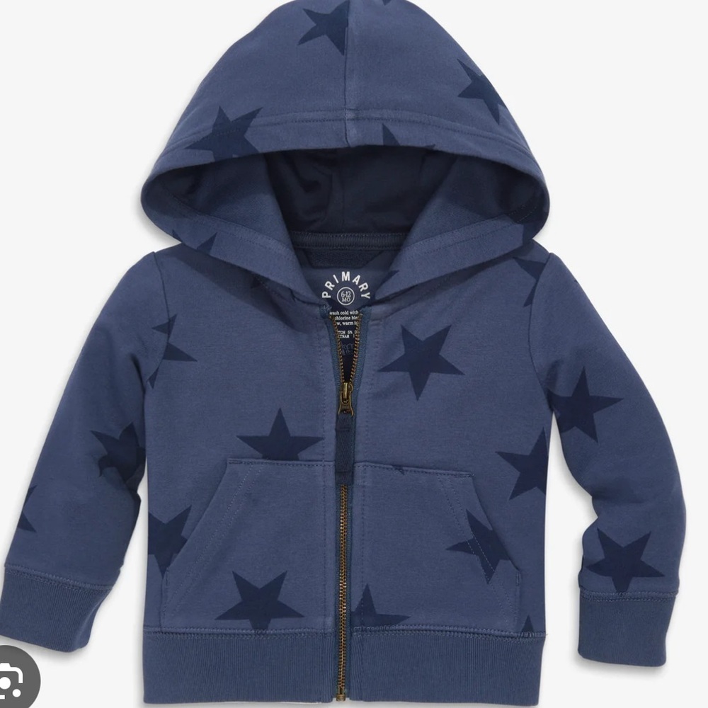 Primary Zip Hoodie in Bold Stars